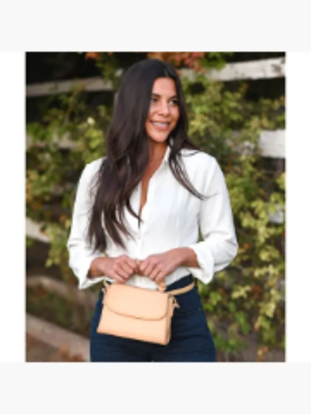 Vegan Leather Mini Top Handle Crossbody Bag with Chain Strap